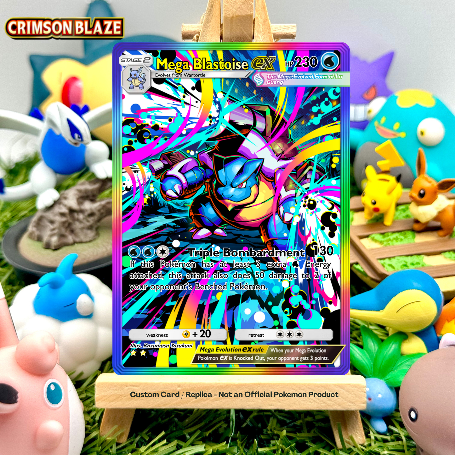 Mega Blastoise Ex - Crimson Blaze