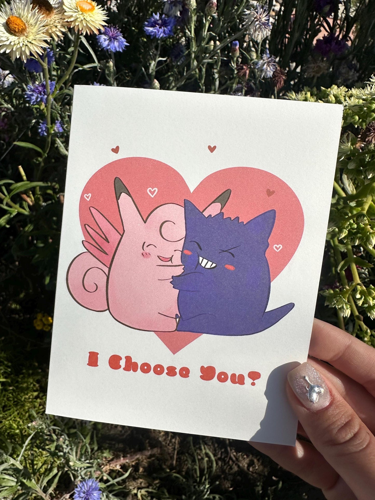 I Choose You - Gengar and Cleffable Card