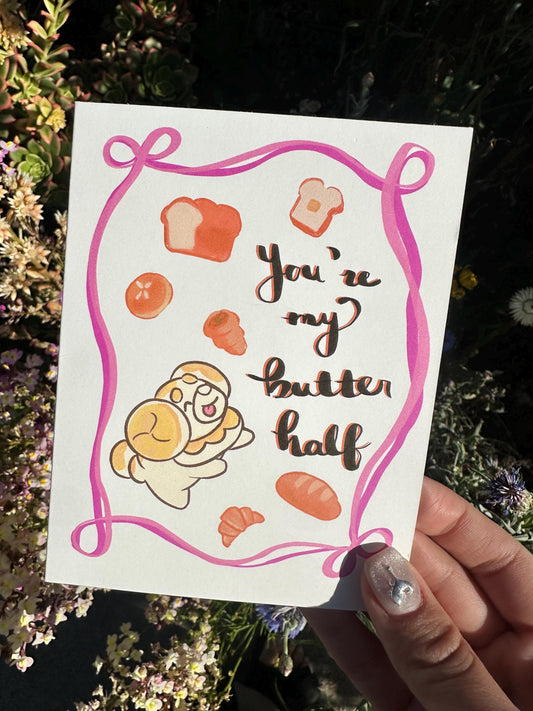 You're My Butter Half - Fidough Card