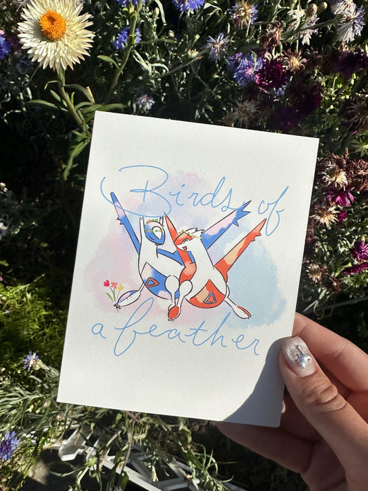 Birds Of A Feather - Latios & Latias Card